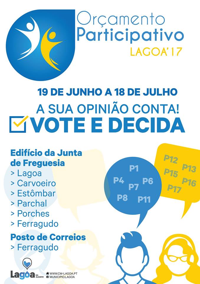 Lagoenses já podem votar nas Propostas do Orçamento Participativo para 2017