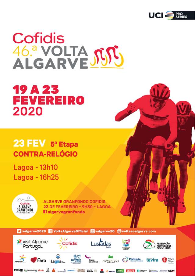46ª Volta ao Algarve vai para a estrada de 19 a 23 de Fevereiro