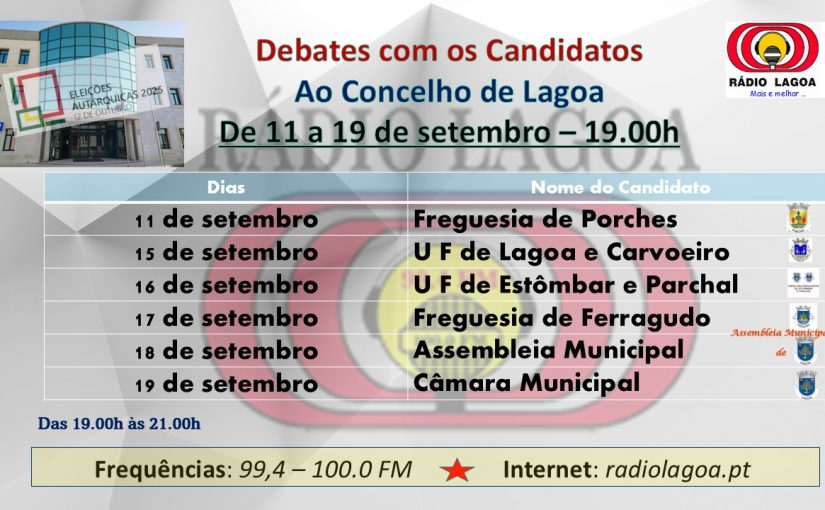 Rádio Lagoa promove ciclo de debates rumo às eleições autárquicas
