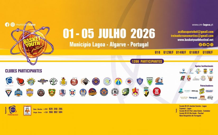 Basket Youth Festival regressa a Lagoa para a quinta edição com mais de 1200 jovens atletas